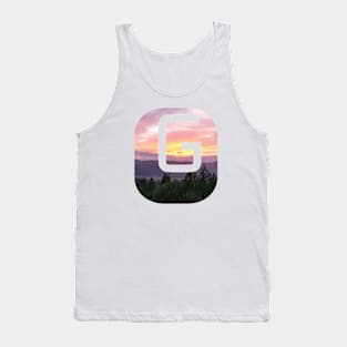 Initial G Sunset Photograph Tank Top